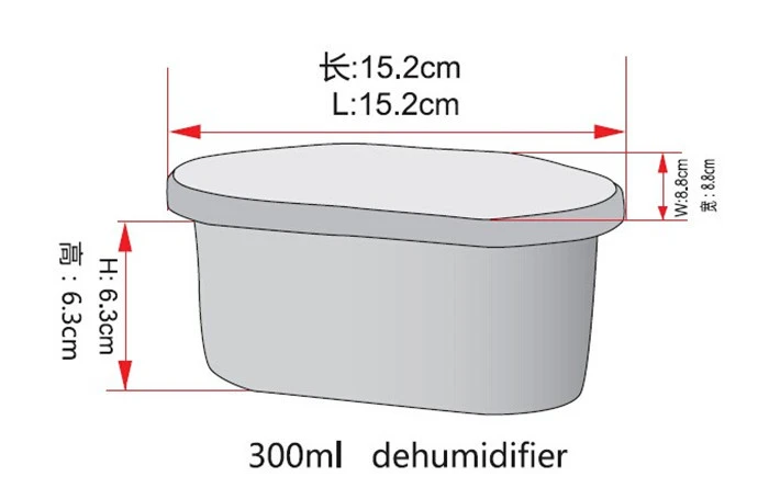 Ev2.jpg için 300ml tek kullanımlık nem emici kutu