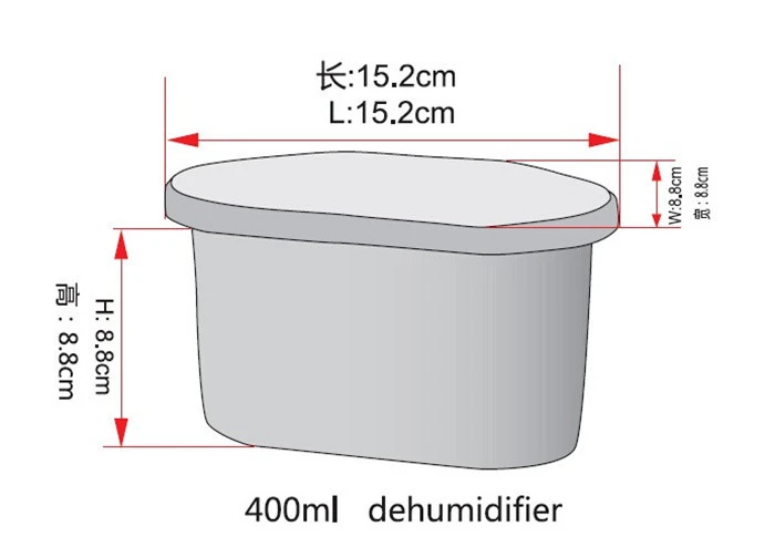 Ücretsiz sample.jpg ile dolap için 500ml nem kutusu sorbent