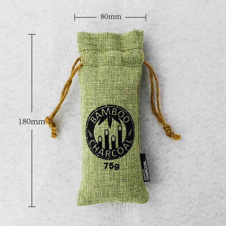 Doğa Bambu Kömür Kenevir Halat Çantası Nature Bamboo Charcoal Hemp Rope Bag