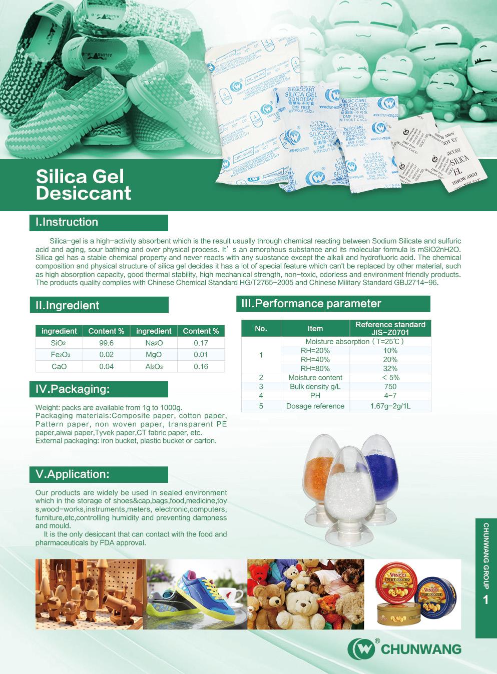 silika jel paketleri silica gel packets