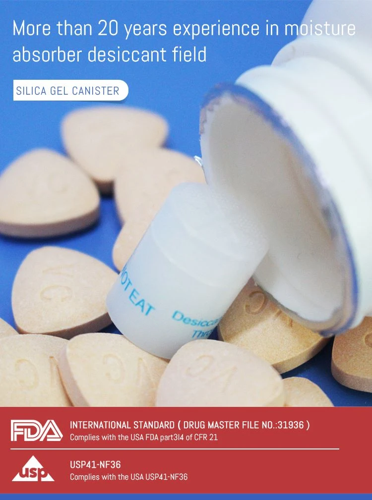 1g Silica Gel Canister GMP FDA Approved 1g Silica Gel Canister GMP FDA Approved