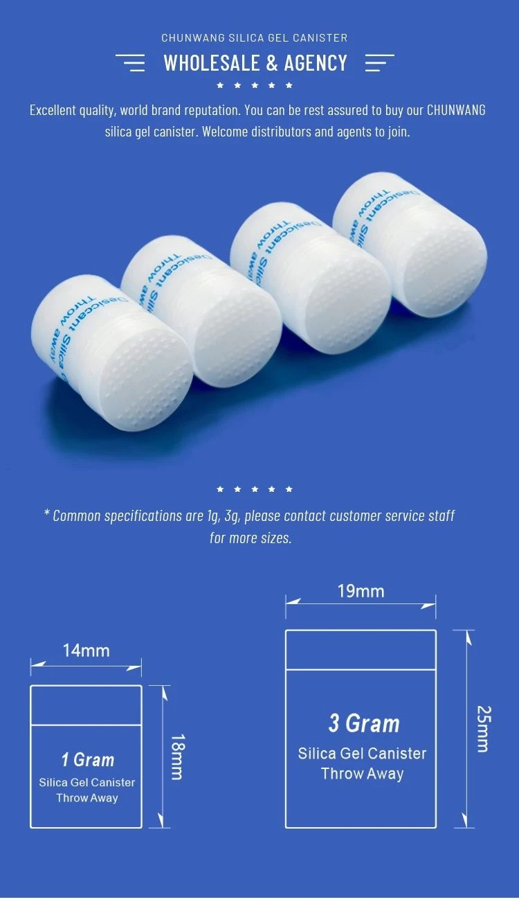 1g Silica Gel Canister GMP FDA Approved 1g Silica Gel Canister GMP FDA Approved