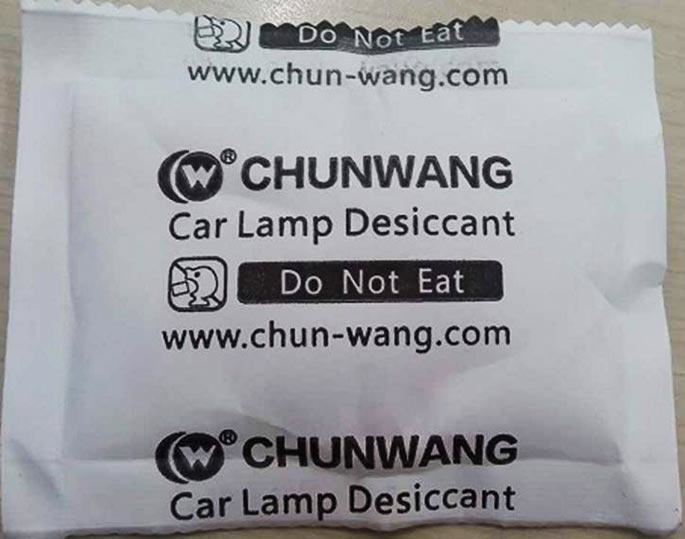 Desiccant for lamps  
