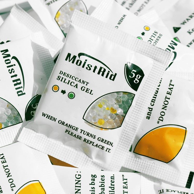 Indicating Silica Gel Packs with 5% Orange