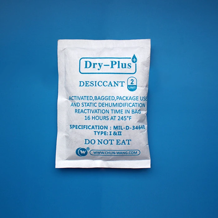 Clay Desiccant Bags MIL-D-3464E Standard