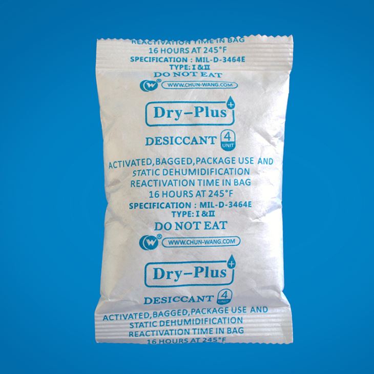 Clay Desiccant Packs Tyvek Packing