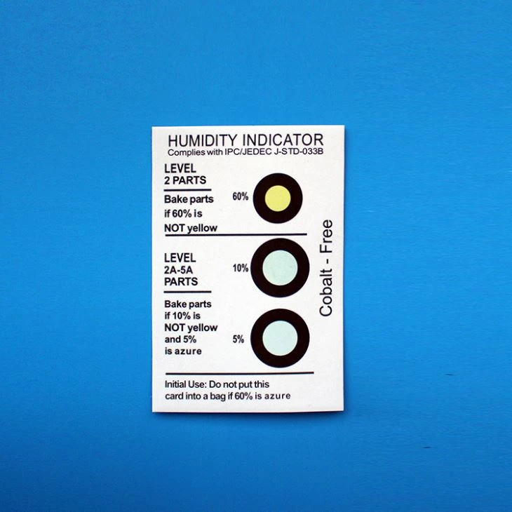Cobalt Free Humidity Indicator Card Esd Packing