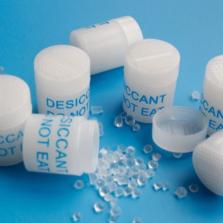 Columnar Desiccant In Nutrition Supplement Bottle