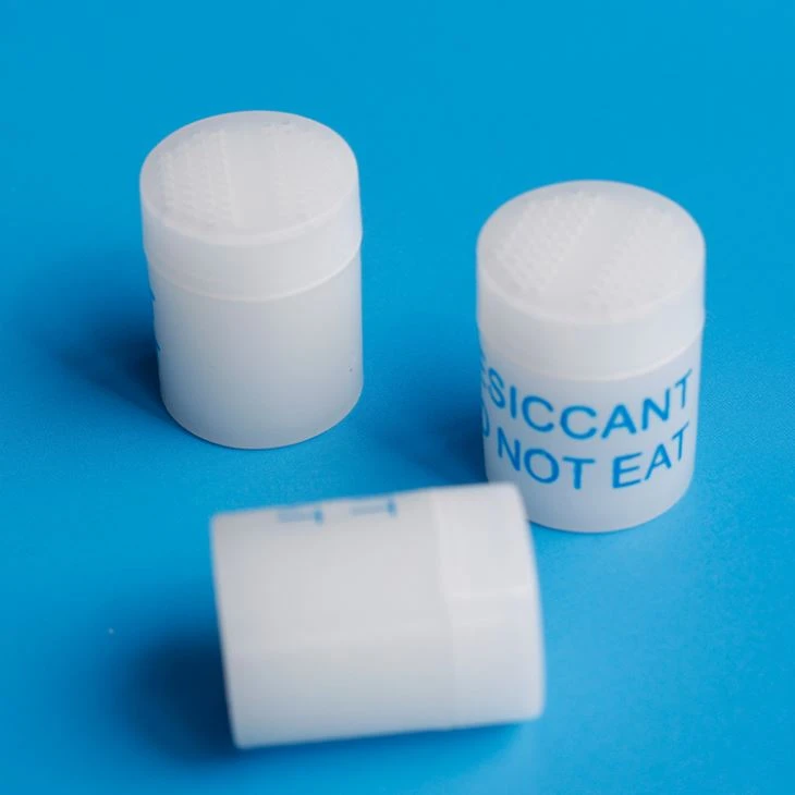 Columnar Desiccant In Nutrition Supplement Bottle