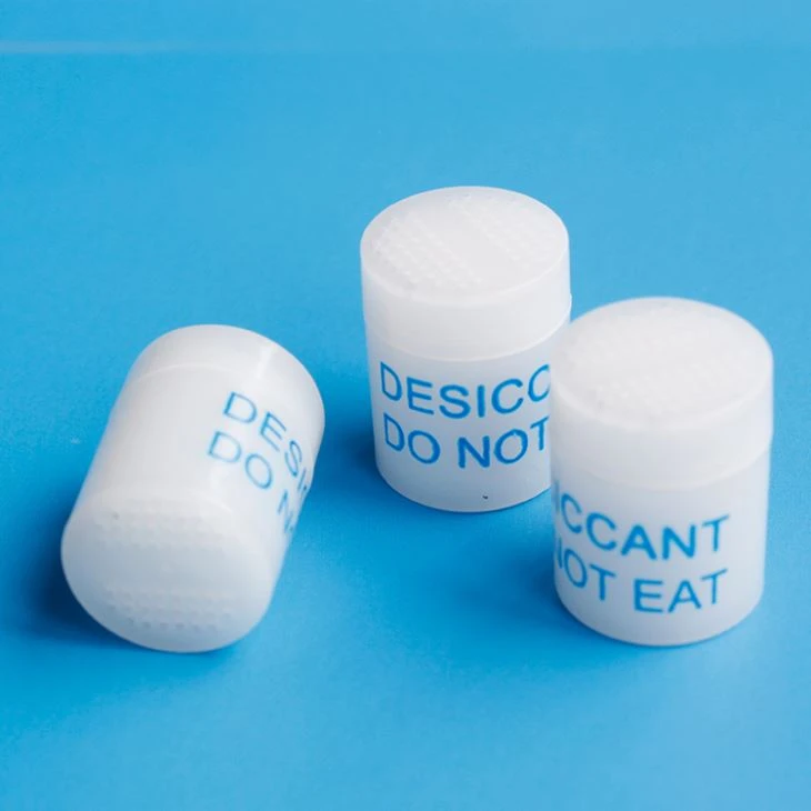 Desiccant Beads In Cylindrical Plastic Drum
