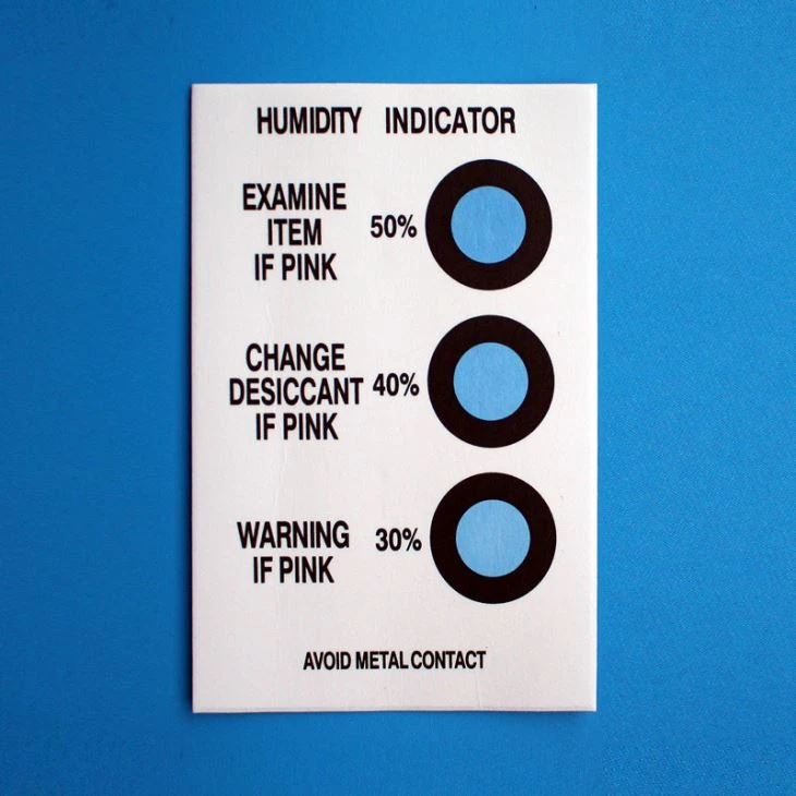 Factory Price Humidity Indicator Card