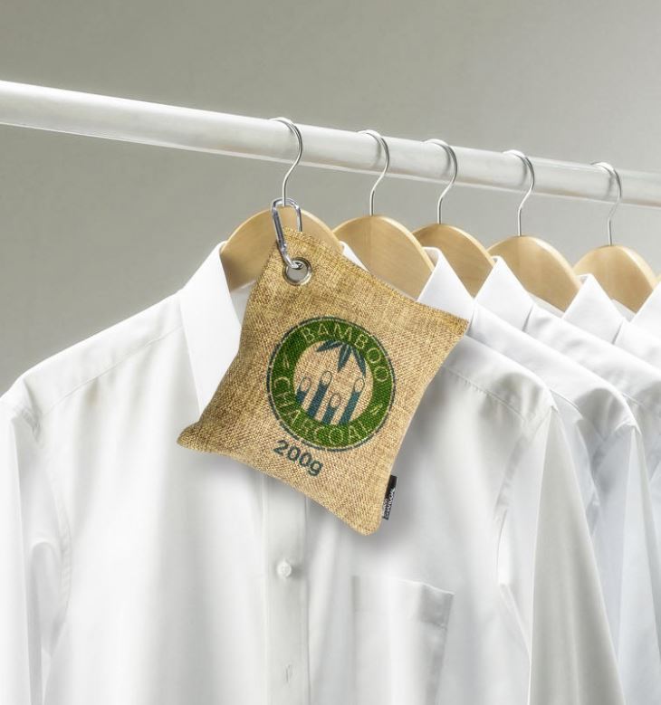 Kabine için Moso Doğal 200g Bambu Kömür Torbası