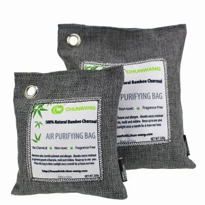 Araç kullanımı doğal hava temizleyici bambu kömür torbası