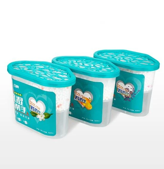 Fragrance Type Plastic Dehumidifier Moisture Absorber Customized Box
