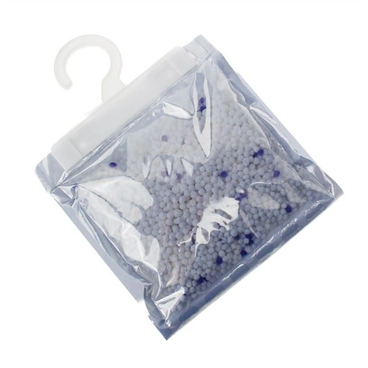 Plastic Fragrance Dehumidifier Hangers Moisture Absorber Bag For Cabinet