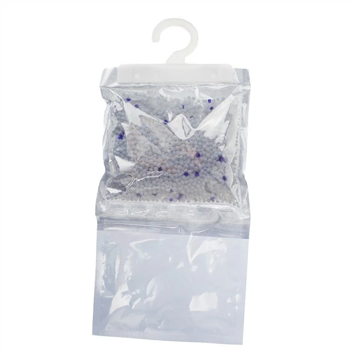 Plastic Fragrance Dehumidifier Hangers Moisture Absorber Bag For Cabinet